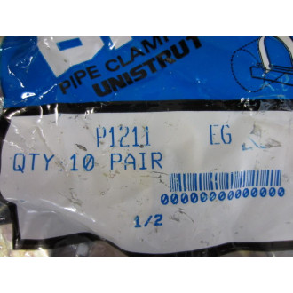 Unistrut P1211 Pipe Clamps Size 12" EG (Pack of 10)