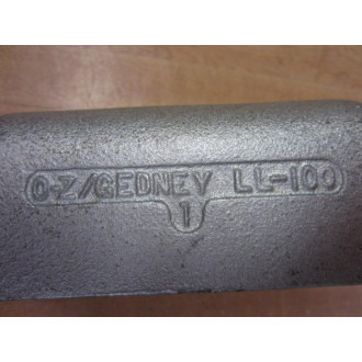 OZ Gedney LL-100 LL100 Conduit Body Size 1" L Type - New No Box