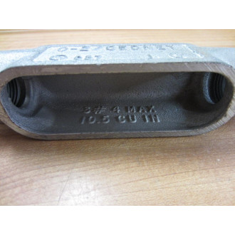 OZ Gedney C37 Conduit Body Size 1" Type C - New No Box