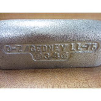 OZ Gedney LL-75 LL75 Conduit Body Size 34" Type L - New No Box