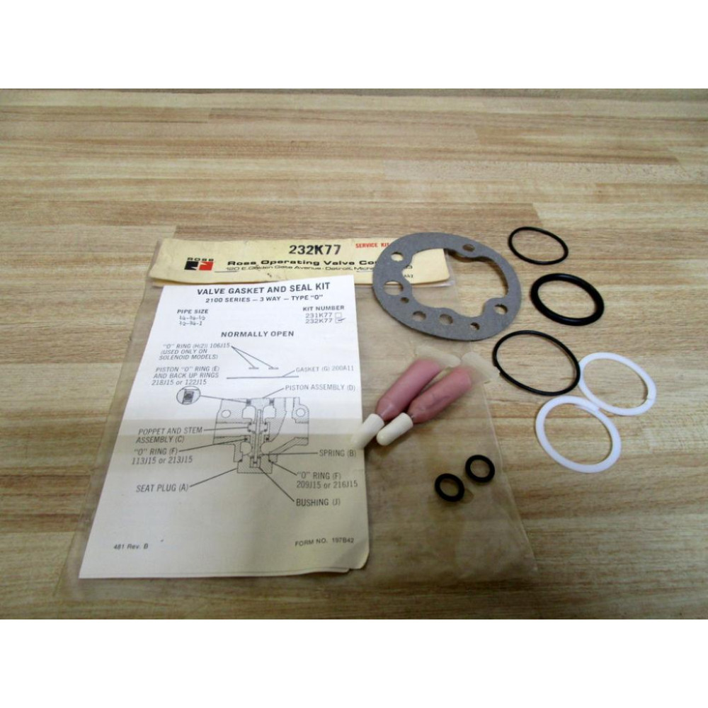 Ross 232K77 Valve Service Kit 34"