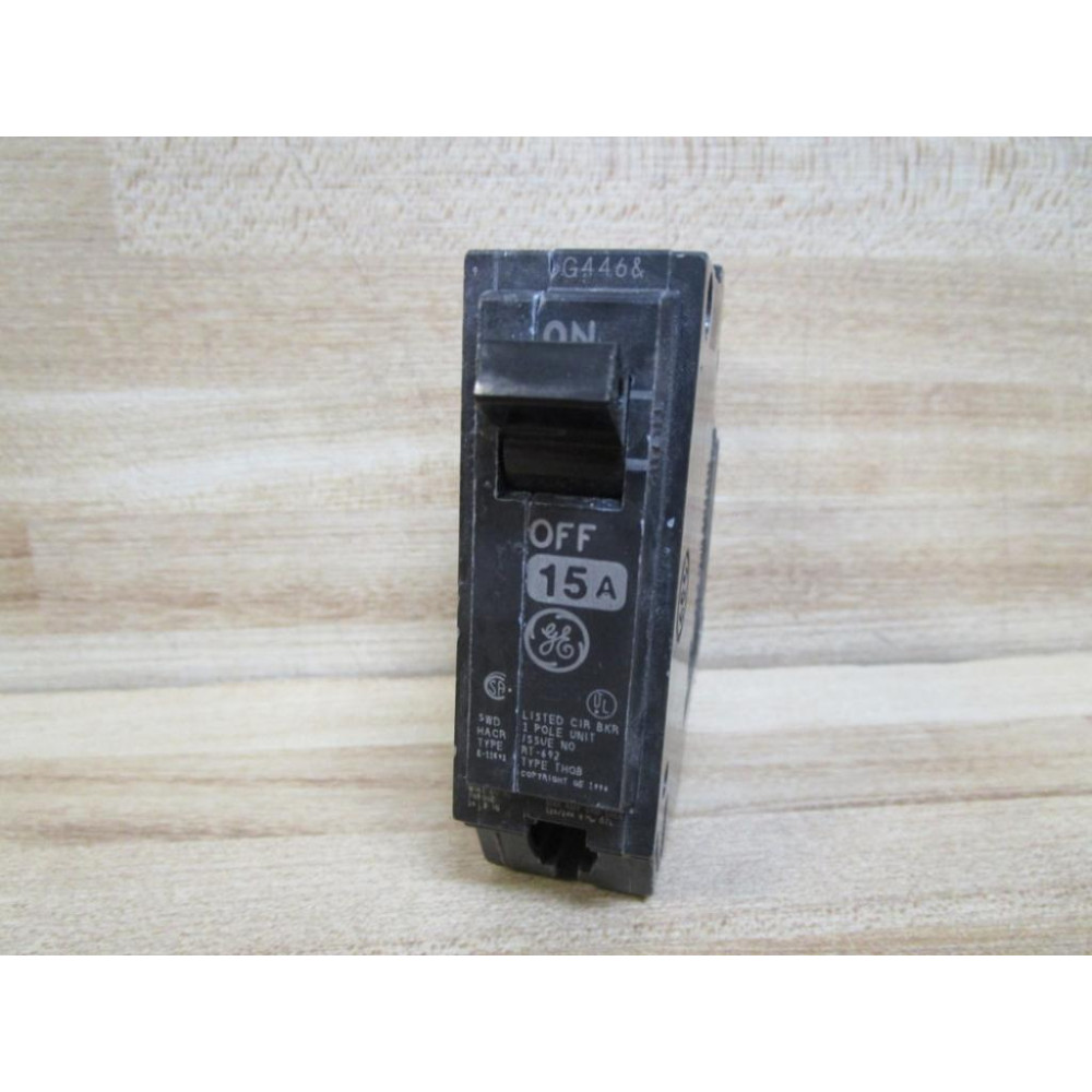 General Electric THQB115 Circuit Breaker 15A 1 Pole GE - Used