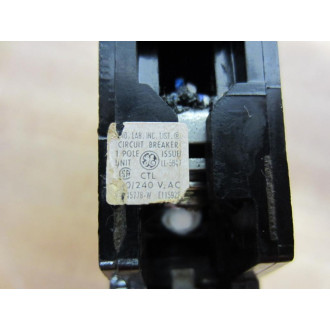 General Electric THQB115 Circuit Breaker 15A 1 Pole GE - Used