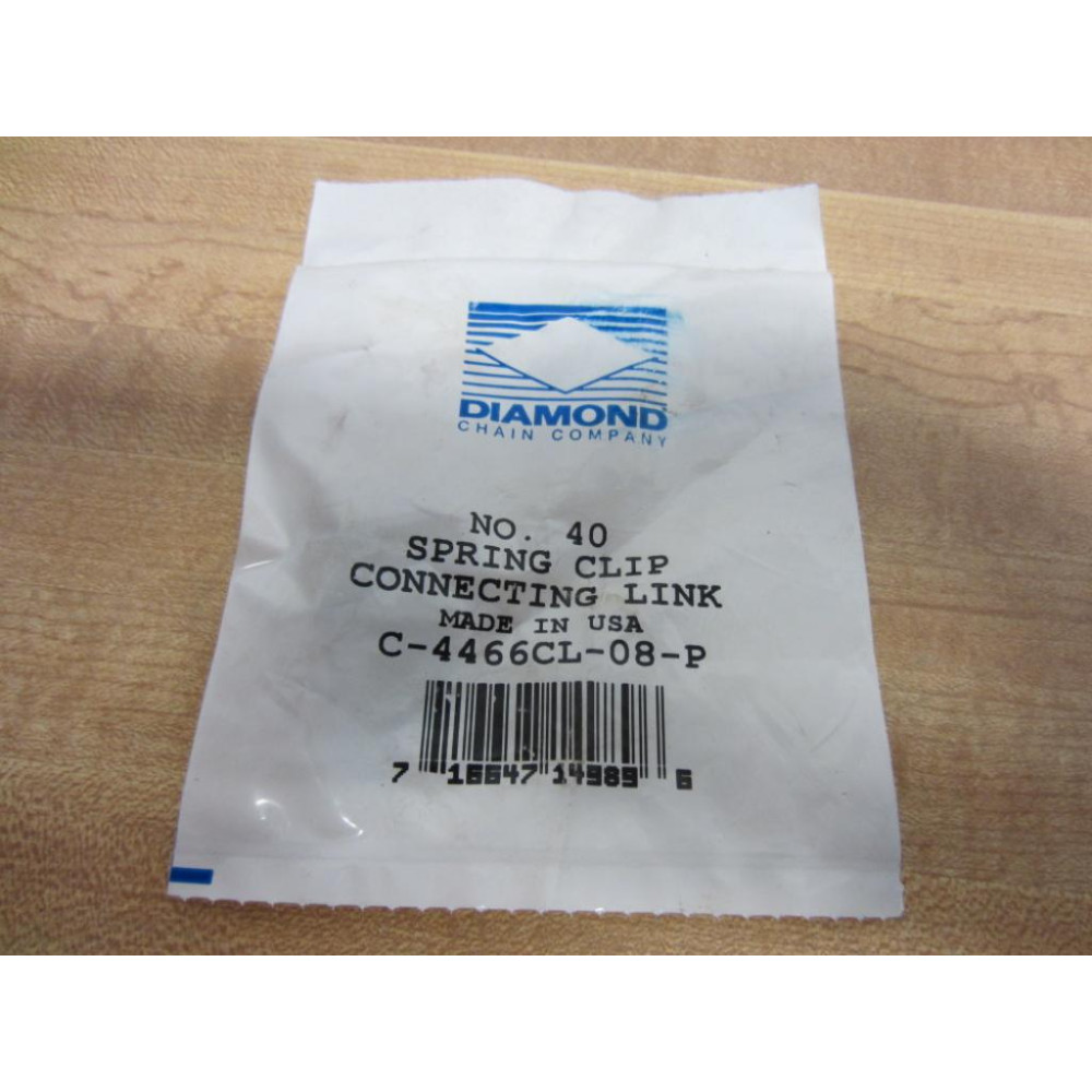 Diamond Chain Company C-4466CL-08-P Spring Clip Connecting Link (Pack of 2)