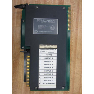 Allen Bradley 1771-OGC Module 1771-0GC 636028 Rev 9001 A - Used