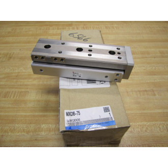 SMC MXQ16-75 Adjustable Stroke Slide Table Cylinder Actuator