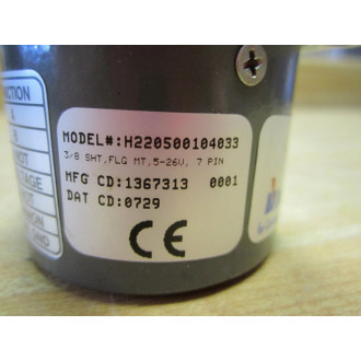 Danaher Controls H220500104033 Dynapar Encoder 38 SHT, FLG MT, 5-26V - Used