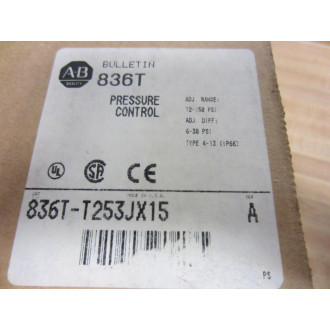 Allen Bradley 836T-T253JX15 836TT253JX15 Pressure Control Series A