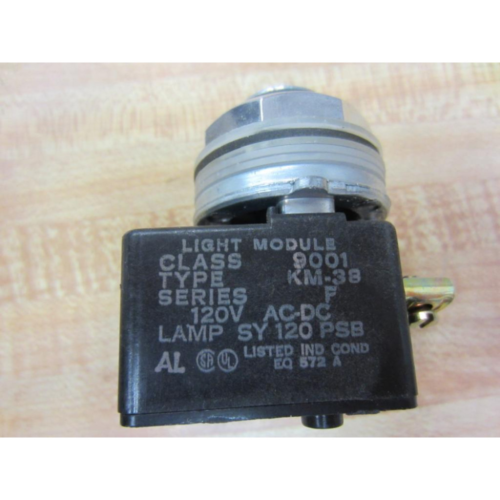 Square D 9001 KM-38 9001KM38 Light Module Series F - Used