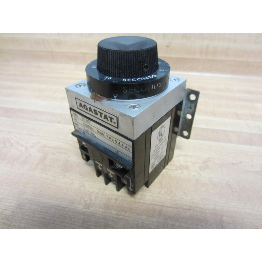 Agastat 7012AD Time Delay Relay With Bracket - Used