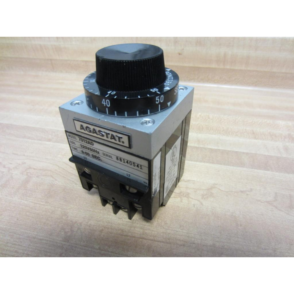 Agastat 7012AD Time Delay Relay Chipped - Used
