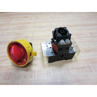 Moeller P1-25 Disconnect Switch Base P125 With Switch - Used