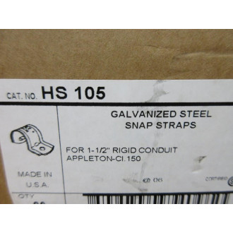 Thomas And Betts HS-105 Steel City Snap Straps 1 12" HS105 (Pack of 20)