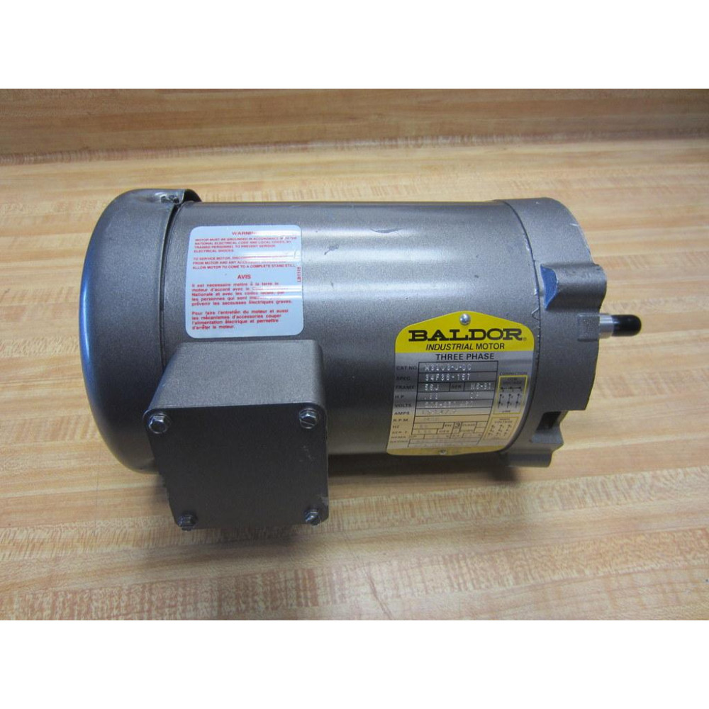 Baldor M3103-J-DC Motor Three Phase 208-230460V 3450RPM M3101JDC - New No Box