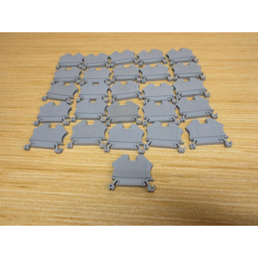 Morsettitalia EURO 2.5 Gray Terminal Block EURO 2,5 (Pack of 26) - Used