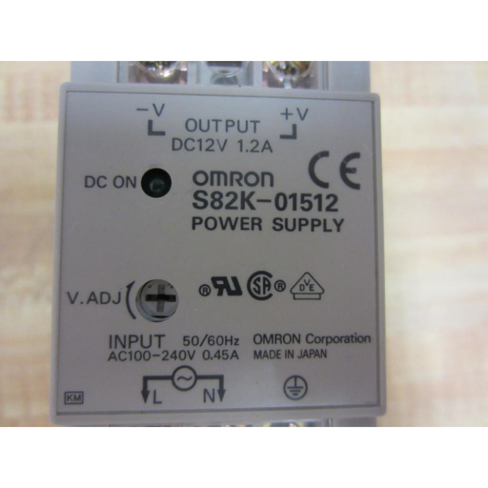 Omron S82K-01512 Power Supply S82K01512 17X70A3 - Used