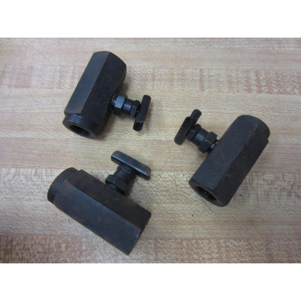 Deltrol N-20-S Needle Valve N20S (Pack of 3) - Used