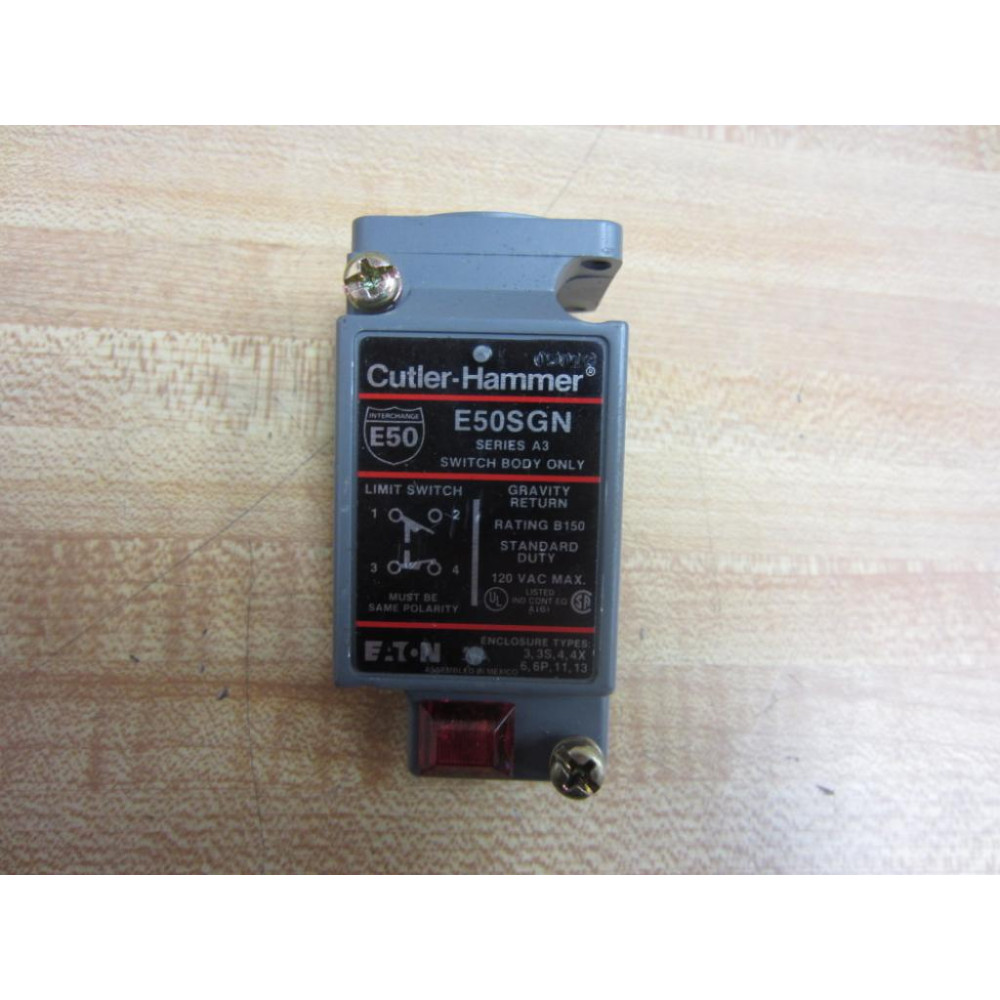 Cutler Hammer E50SGN Limit Switch Body Only - New No Box