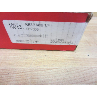 Hilti KB3 14x2-14 Expansion Anchor 282503