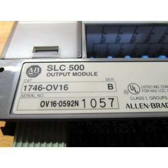 Allen Bradley 1746-OV16 Output Module 1746-0V16 Series B - Used