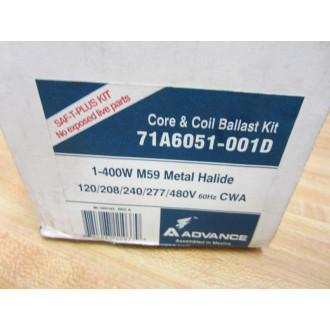 Advanced 71A6051-001D Core & Coil Ballast Kit 71A6051001D