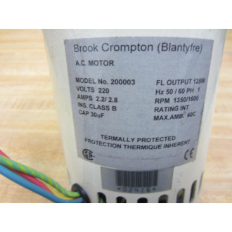Brook Crompton 200003 A.C. Motor - Used