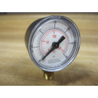 Noshok 2784062 Pressure Gauge 0-30 PSI 18" NPT - New No Box