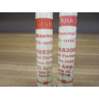 Gould Shawmut TRS20R Fuse Cross Ref 4YZL5 (Pack of 4) - New No Box
