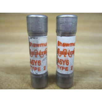 Shawmut A6Y6-2 Fuse A6Y62 (Pack of 2) - New No Box