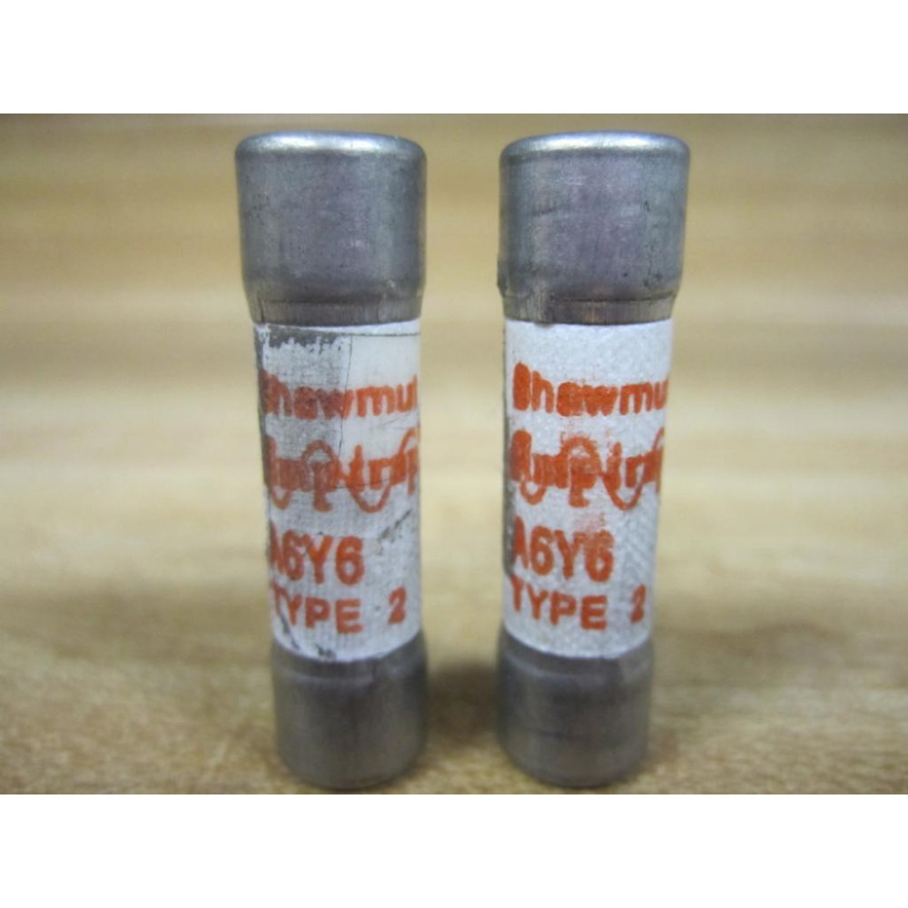 Shawmut A6Y6-2 Fuse A6Y62 (Pack of 2) - New No Box