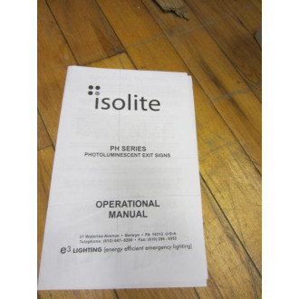 Isolite PH-S-R-BA-SW Exit Sign PHSRBASW