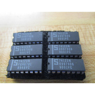 Signetics 74123N Integrated Circuit (Pack of 6)