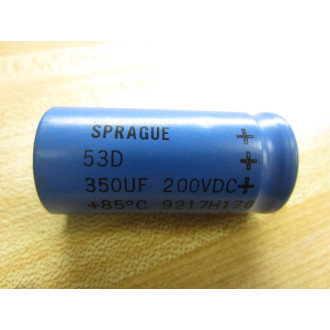 Sprague 53D Capacitor 350UF 200VDC - New No Box