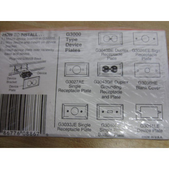 Wiremold G3027AE Single Receptacle