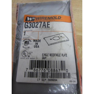 Wiremold G3027AE Single Receptacle