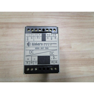 Kisters X000 007 500 Relay X000007500 - Used