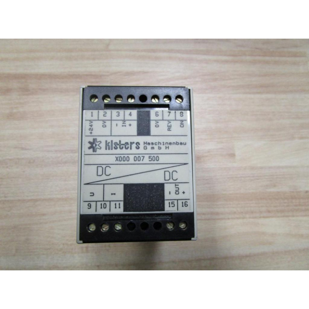 Kisters X000 007 500 Relay X000007500 - Used