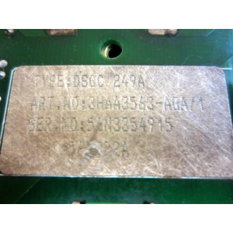 ABB 3HAA3563-AGA1 Servo Rectifier Board DSQC 249A - Used