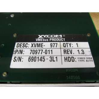 Xycom XVME-977 Circuit Board 113703 - Used