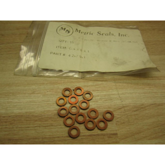 Metric Seals C-4X8X1 Copper Ring (Pack of 15)