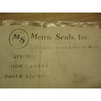 Metric Seals C-4X8X1 Copper Ring (Pack of 15)