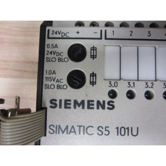 Siemens 6ES5-101-8UX11 Expansion Unit 6ES51018UX11 - Used