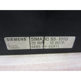 Siemens 6ES5-101-8UX11 Expansion Unit 6ES51018UX11 - Used