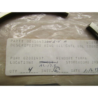 Armature 0061643215 Ring Oil Cntl Dbl