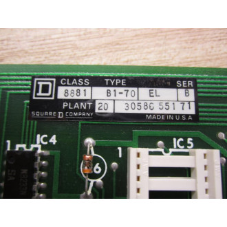 Square D C30586-307-50 Circuit Board - Used