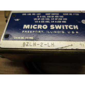 Honeywell BZLN-2-LH Limit Switch BZLN2LH - New No Box
