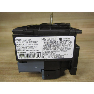 Siemens 48AT-B1S00 Overload Relay 3UB88134BB2 Missing Top - Parts Only