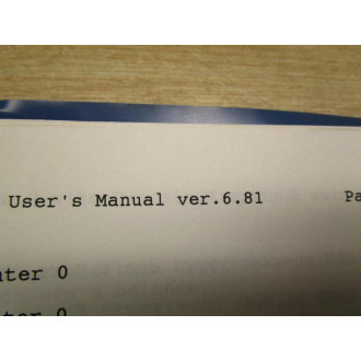 IDC Manual For TM-80-SH Series - Used