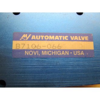 Automatic Valve B7106-066 Valve - Used