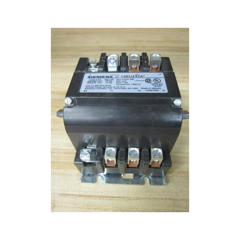 Siemens 14EUE32AC Class 14 Non-Reversing Motor Starter - New No Box